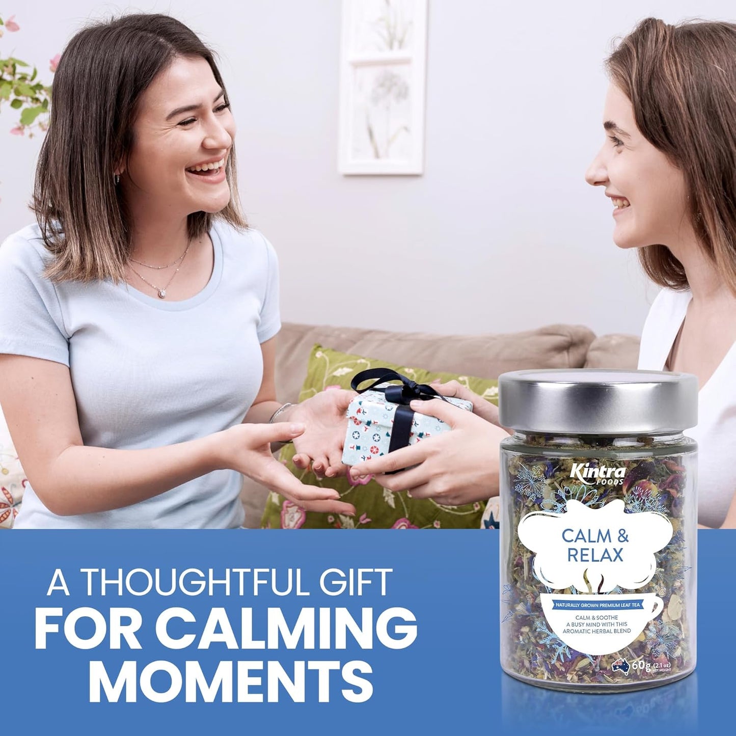 Kintra Foods Calm & Relax Loose Leaf   Chamomile • Lavender • Passionflower Caffeine‑free • Relaxation blend