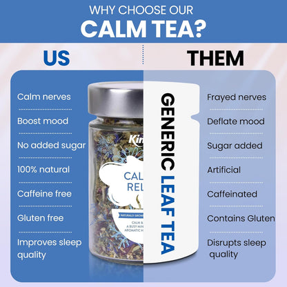 Kintra Foods Calm & Relax Loose Leaf   Chamomile • Lavender • Passionflower Caffeine‑free • Relaxation blend
