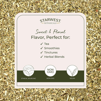 Starwest Botanicals Organic Passion Flower - Dried Loose Leaf Herb for Tea, Herbal Blends, & Smoothies, Natural Passiflora Incarnata, Cut & Sifted, Certified Kosher, Non-GMO - 4 oz Pouch