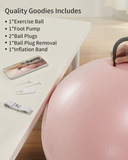 YOTTOY Anti-Burst Exercise Ball